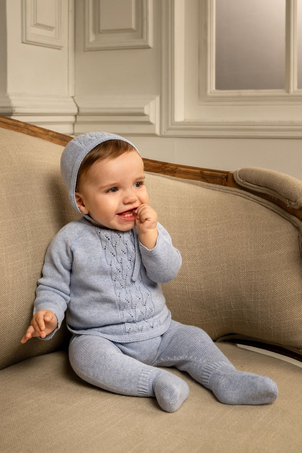 Sasha Baby Set in Bluebell