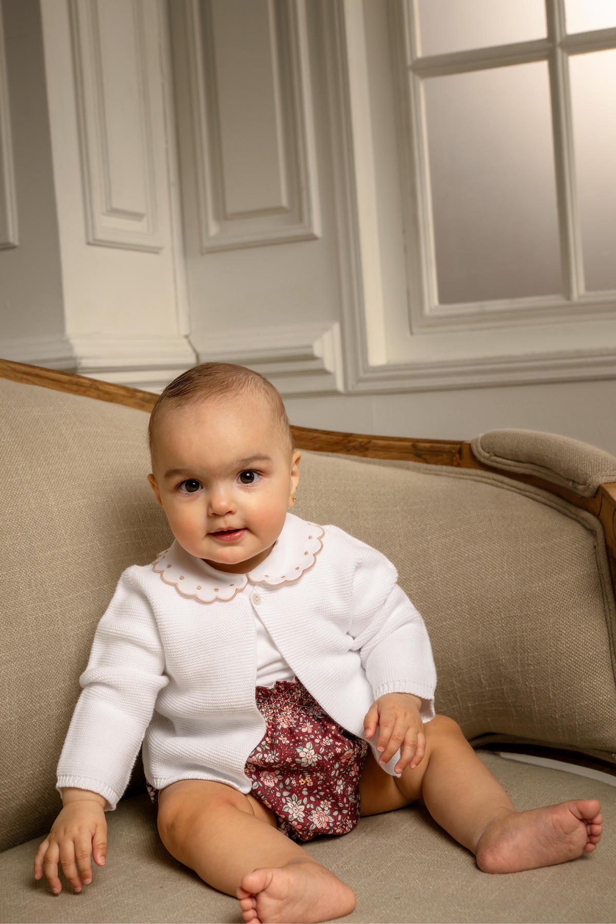 Raphaelle Cardigan in Cloud White