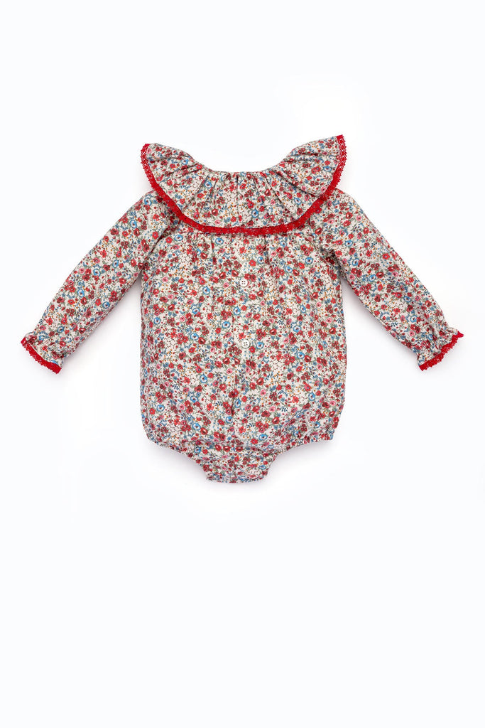 Fabiola Romper in Scarlet Garden