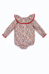 Fabiola Romper in Scarlet Garden