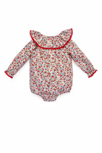 Fabiola Romper in Scarlet Garden