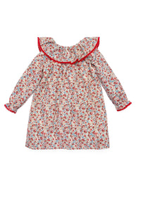 Fabiola Dress in Scarlet Garden