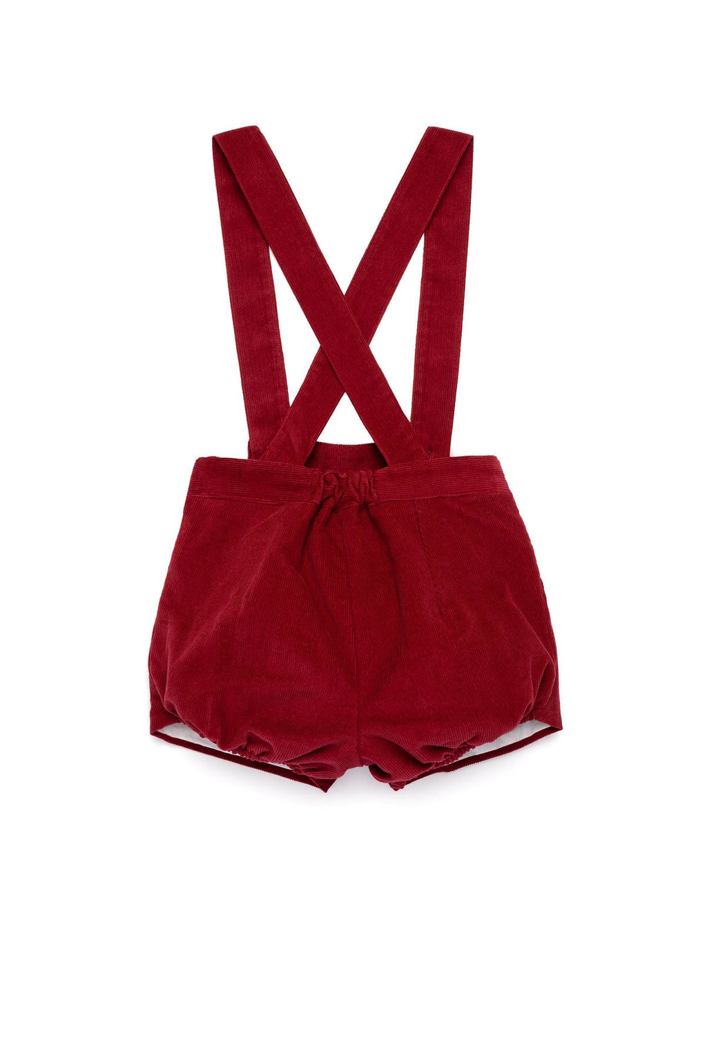 Julian Corduroy Romper in Cherry
