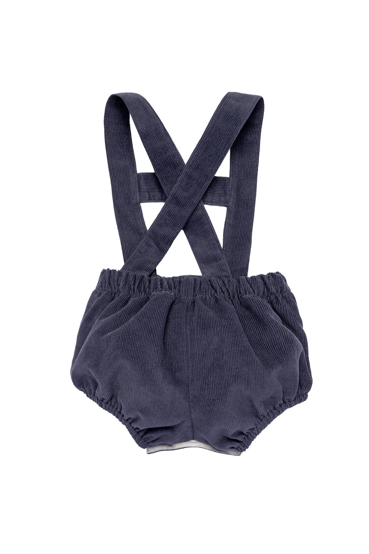 Leonardo Corduroy Romper in Midnight Blue