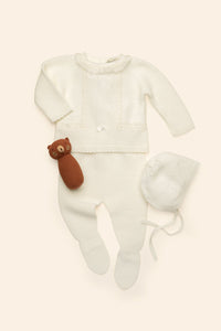 Marcela Baby Set in Ivory White