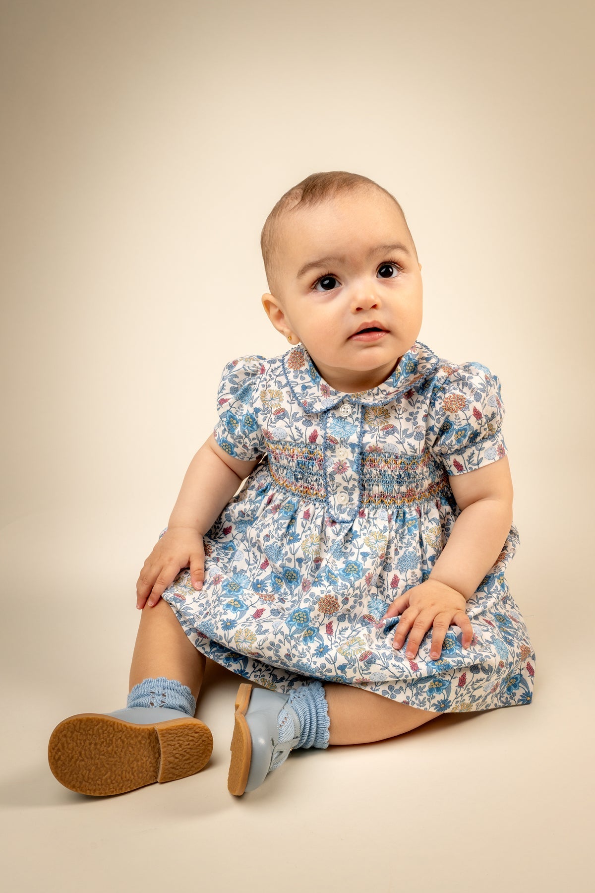 Carolina Dress in Bluebell Garden