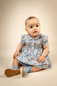 Carolina Dress in Bluebell Garden