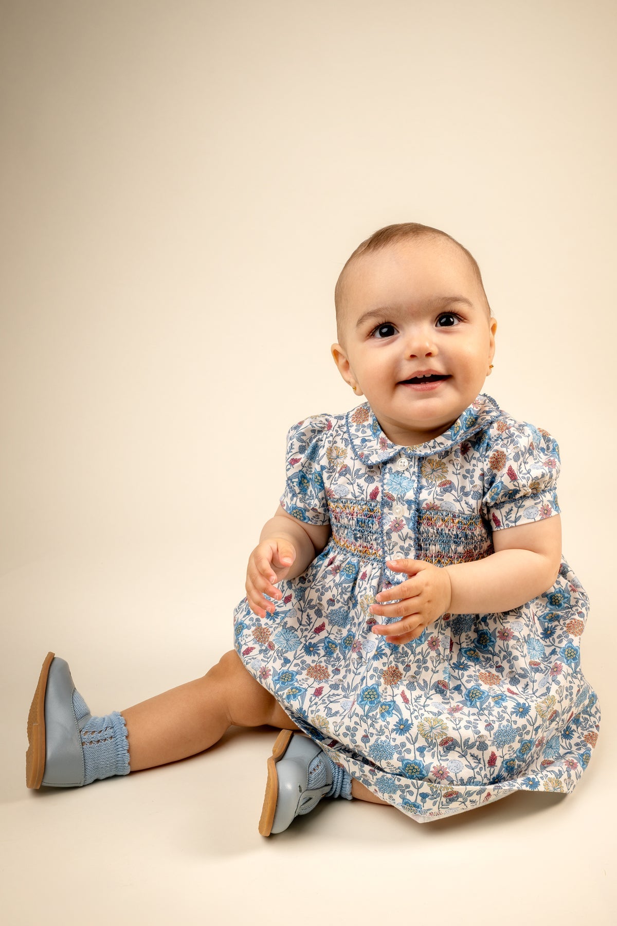 Carolina Dress in Bluebell Garden