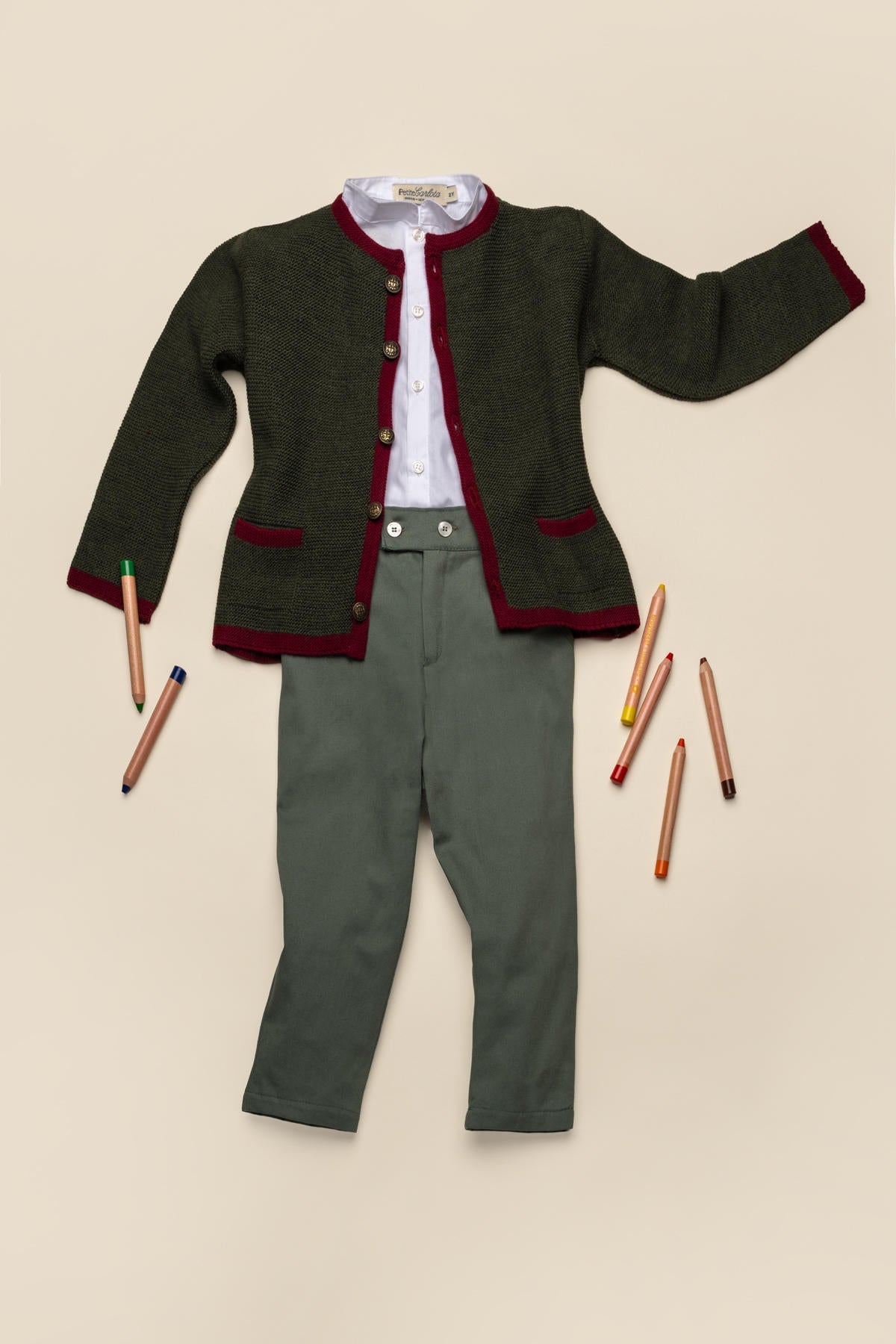 George Pants in Forest Green