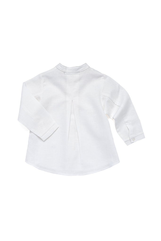 Lawrence Linen Shirt in Cloud White