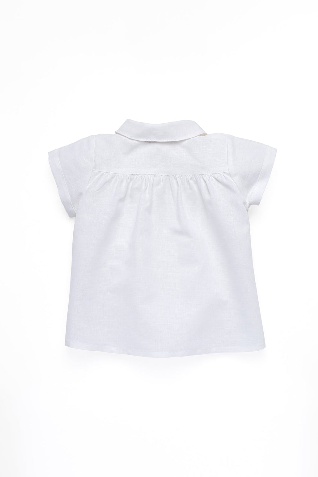 Gabriel Linen Shirt in Cloud White