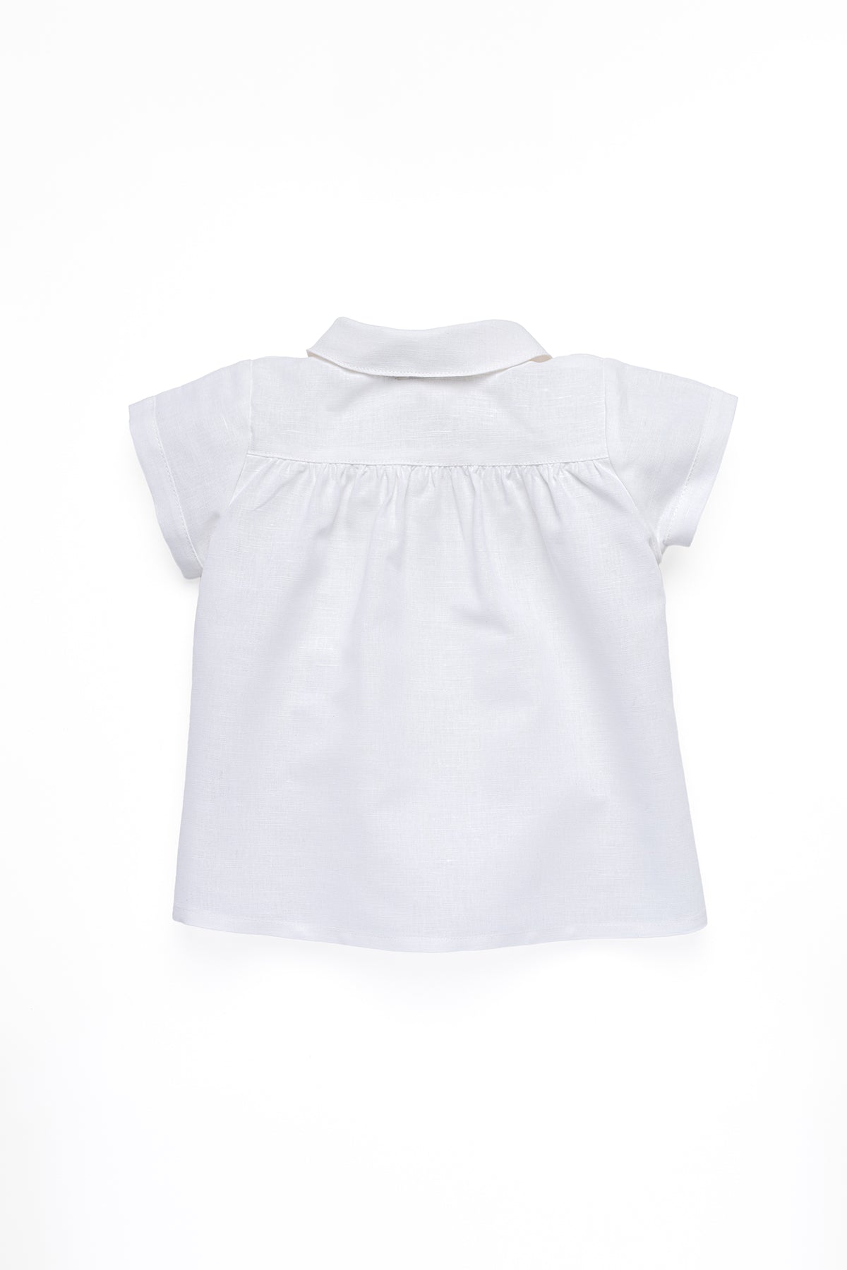 Gabriel Linen Shirt in Cloud White