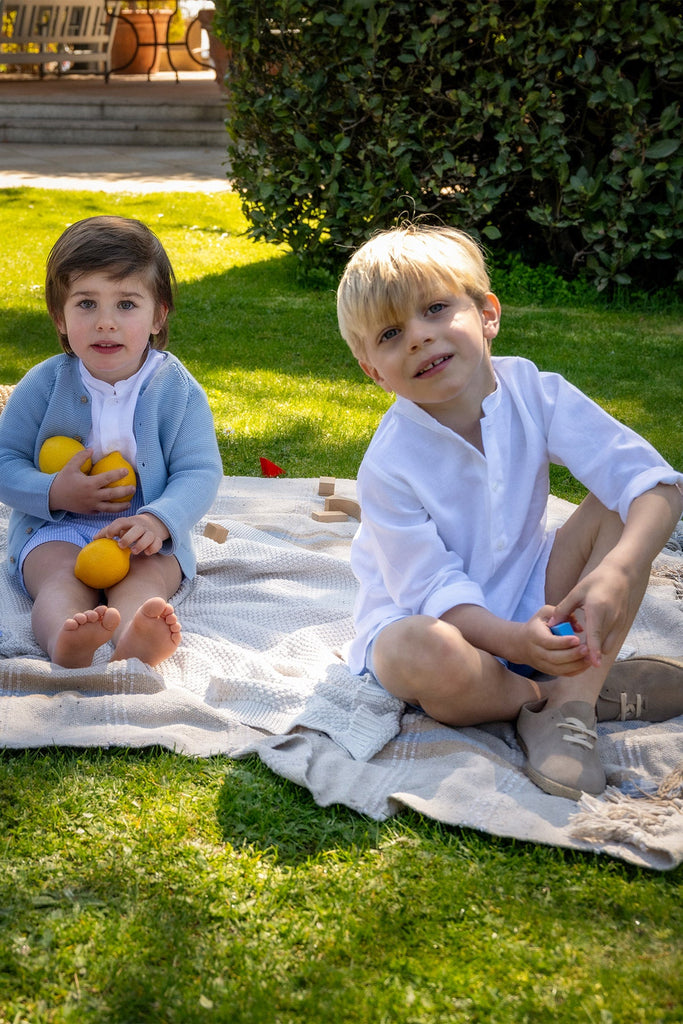 Lawrence Linen Shirt in Cloud White