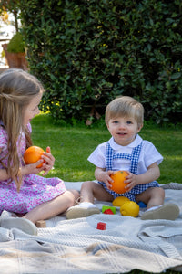 Leonardo Romper in Midnight Gingham