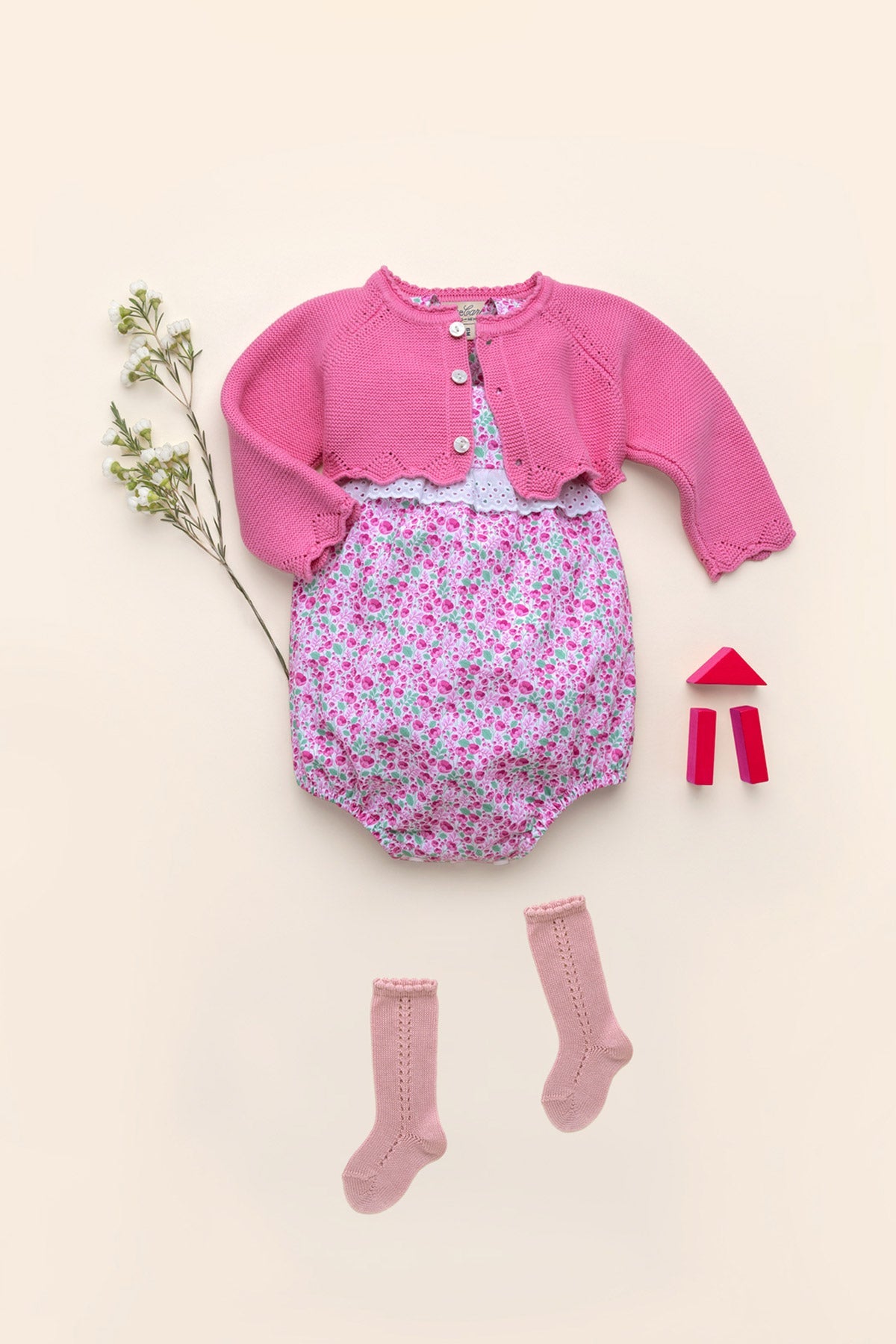 Camila Romper in Radiant Poppies