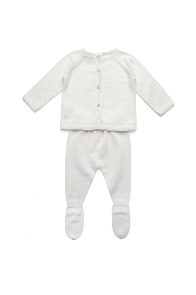 Sasha Baby Set in Pearl White