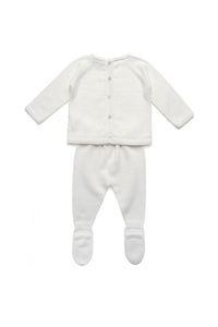 Sasha Baby Set in Pearl White