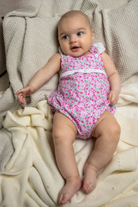 Camila Romper in Radiant Poppies