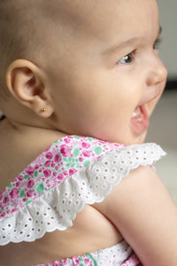 Camila Romper in Radiant Poppies