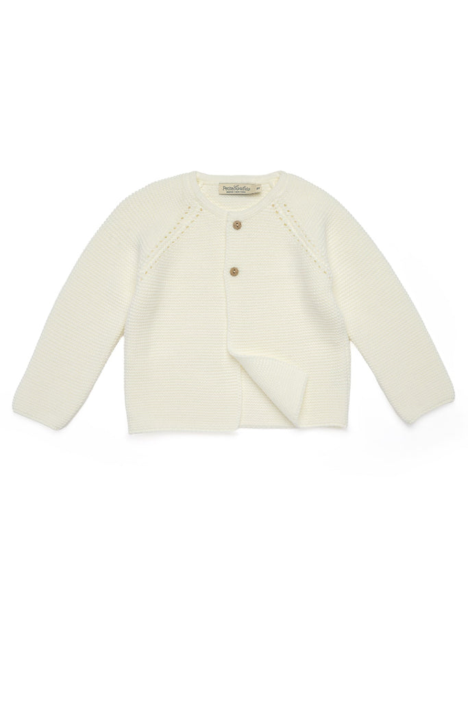 Jules Cardigan in Ivory White