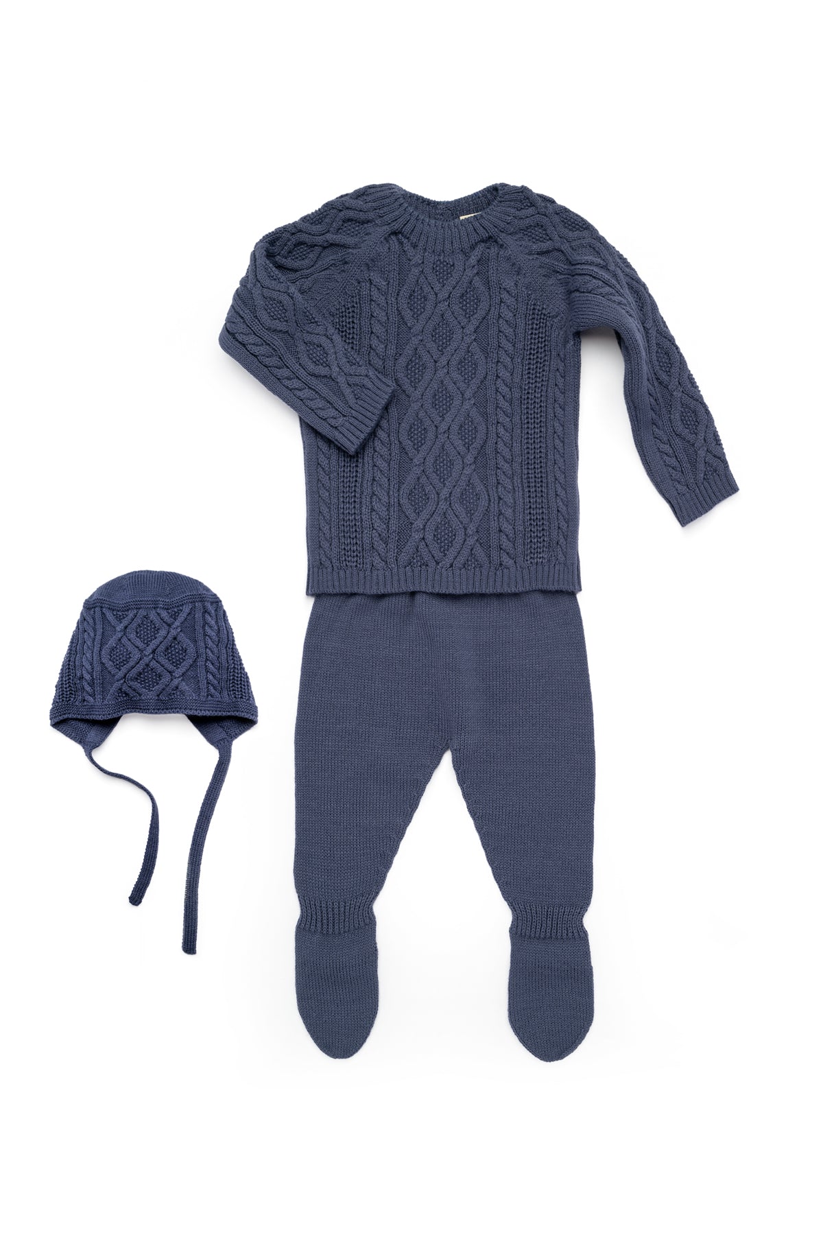 Noa Baby Set in Deep Navy