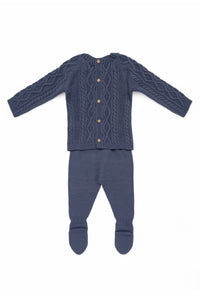 Noa Baby Set in Deep Navy