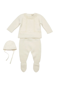 Marcela Baby Set in Ivory White
