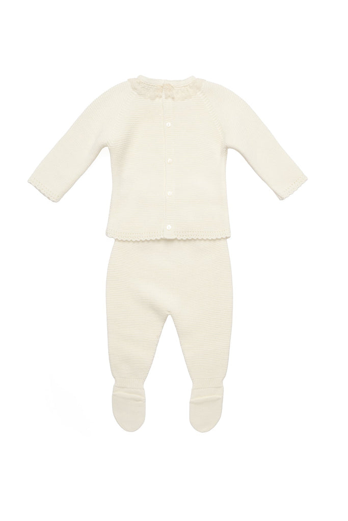 Marcela Baby Set in Ivory White
