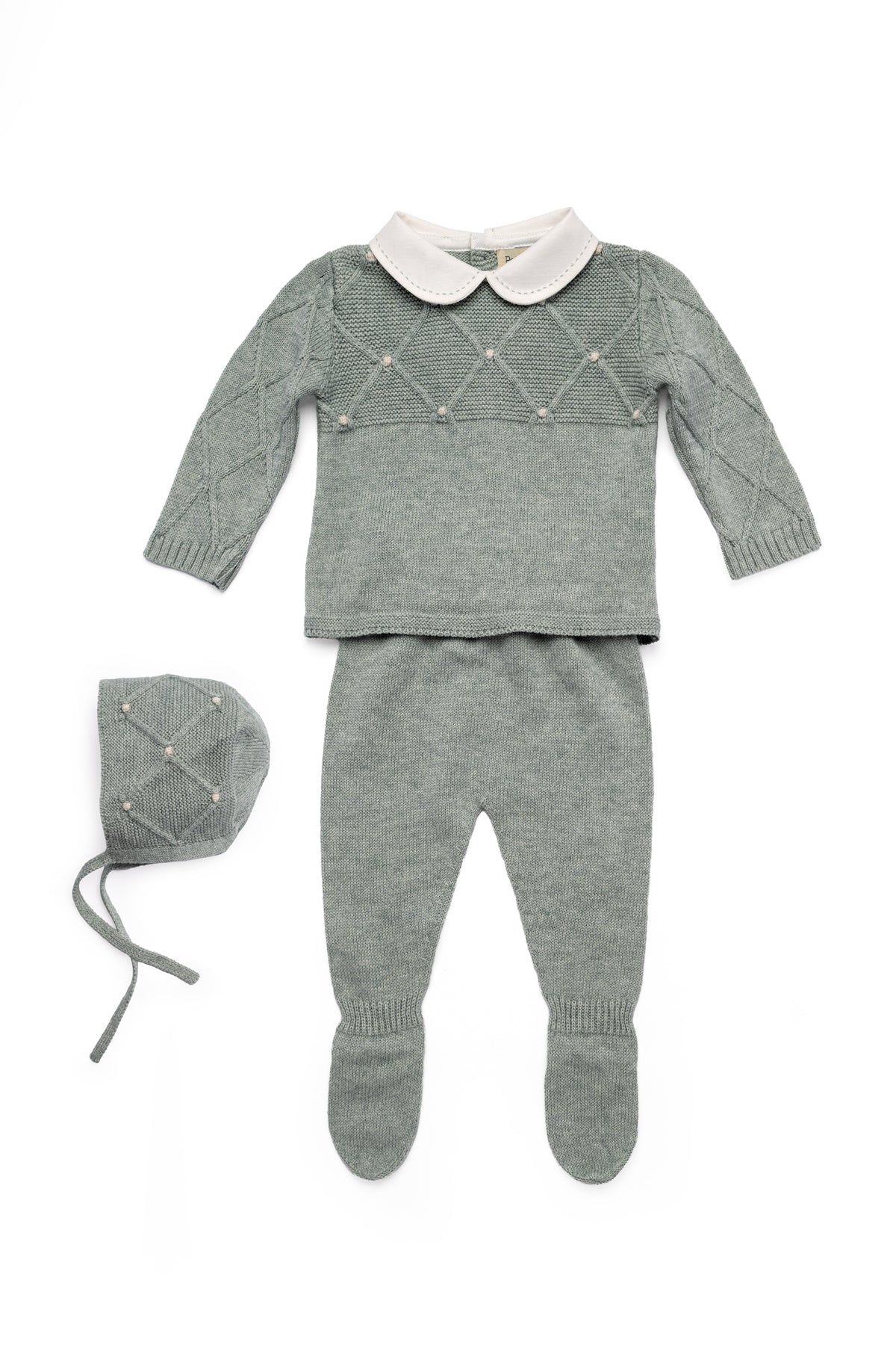 Dominique Baby Set in Fern Green