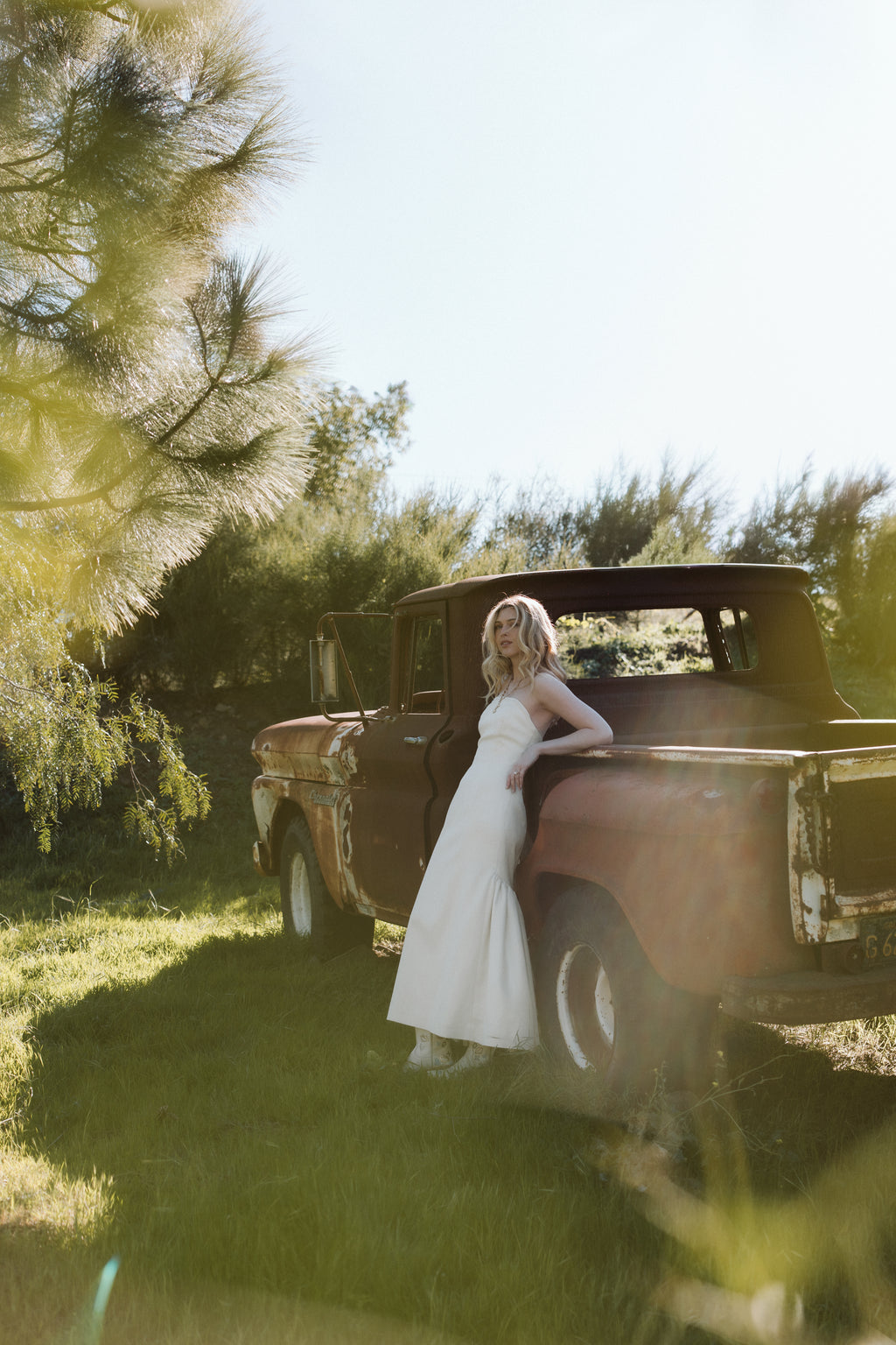 OTM Exclusive: Maya Dress in Ivory Basketweave