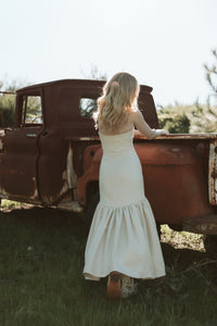 OTM Exclusive: Maya Dress in Ivory Basketweave