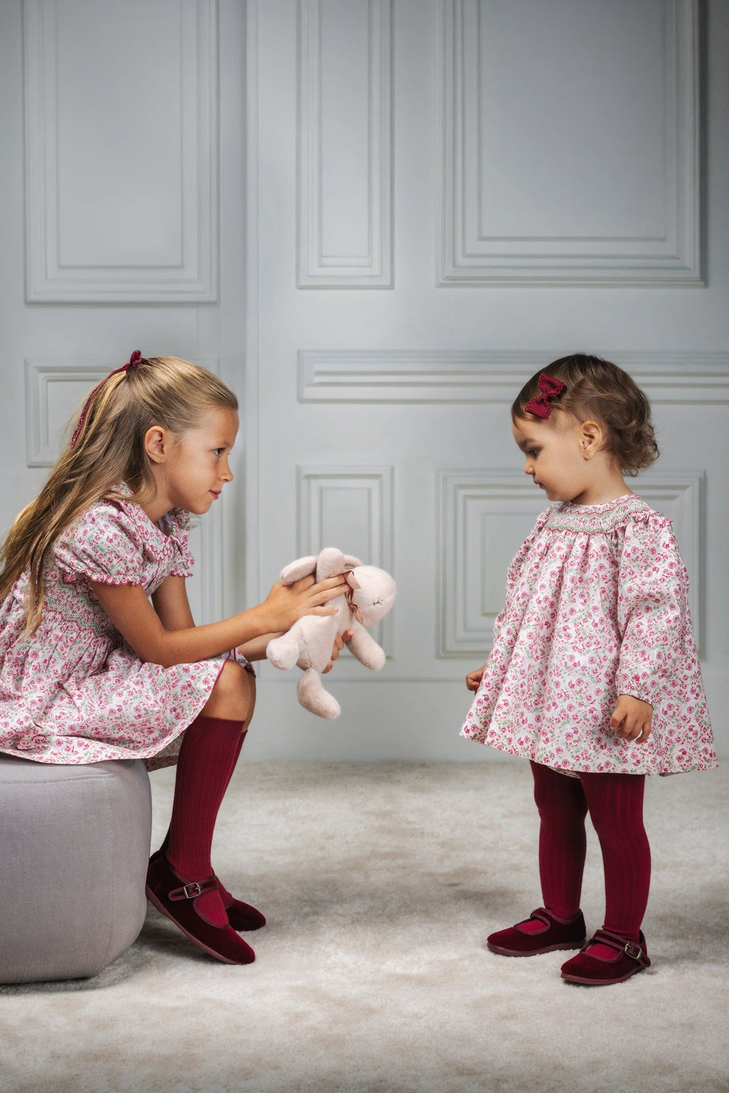 Antonella Baby Dress in Rosewood Bloom