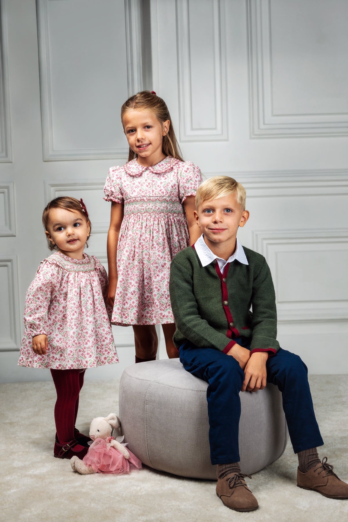 Antonella Baby Dress in Rosewood Bloom