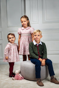 Antonella Baby Dress in Rosewood Bloom