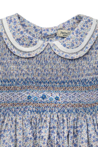 Eleonore Dress in Sapphire Wildflowers