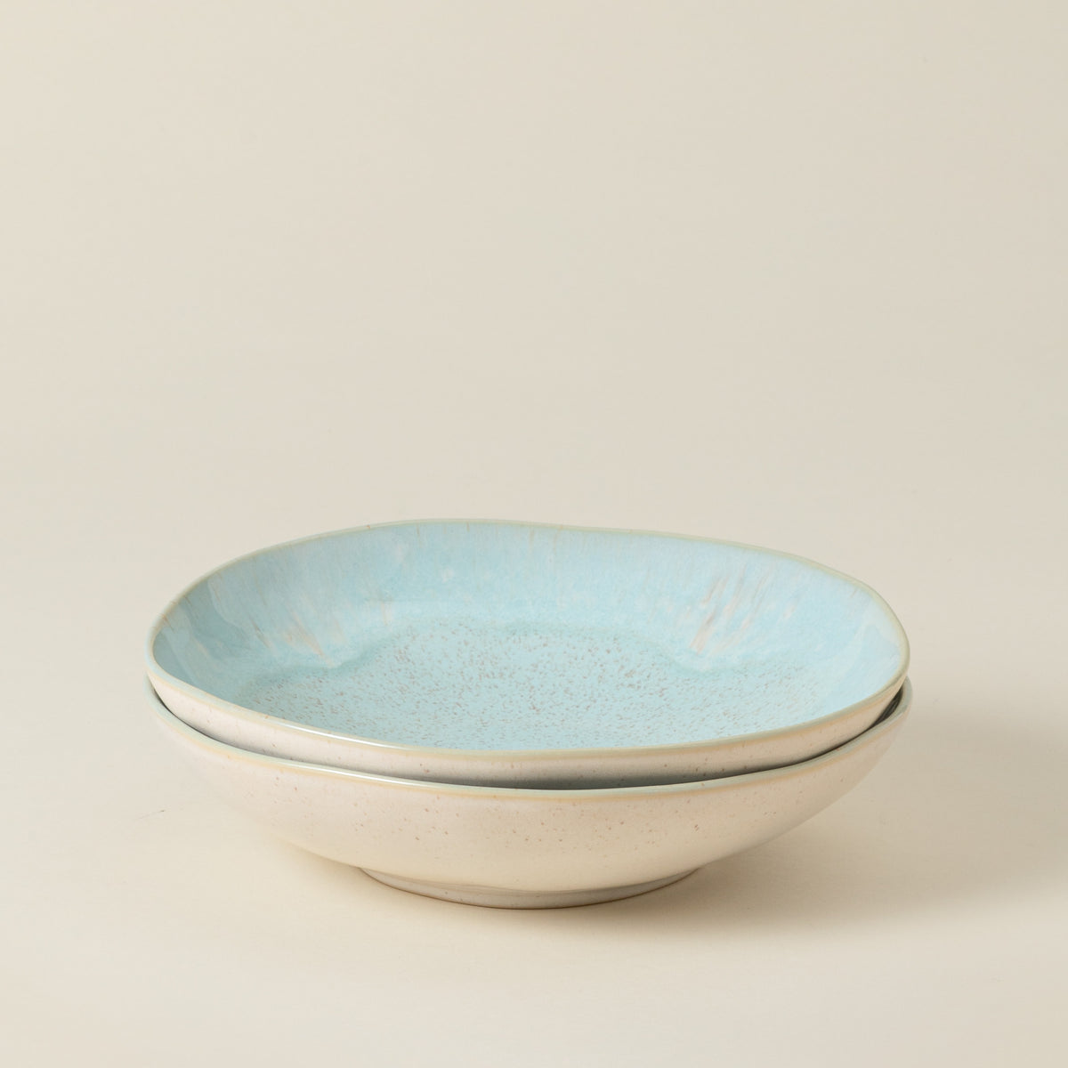 Eivissa Collection Pasta Bowls in Sea Blue, Set of 6