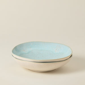 Eivissa Collection Pasta Bowls in Sea Blue, Set of 6