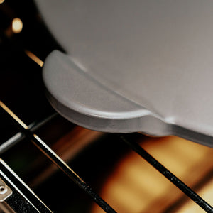 Glazed Cordierite Pizza Stone With Handles 13" in Grey