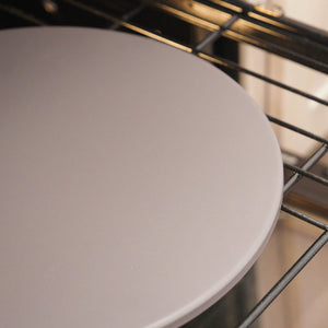 Glazed Cordierite Round Pizza Stone 14" in Grey
