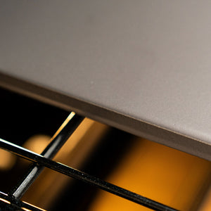 Glazed Cordierite Rectangle Pizza Stone in Grey