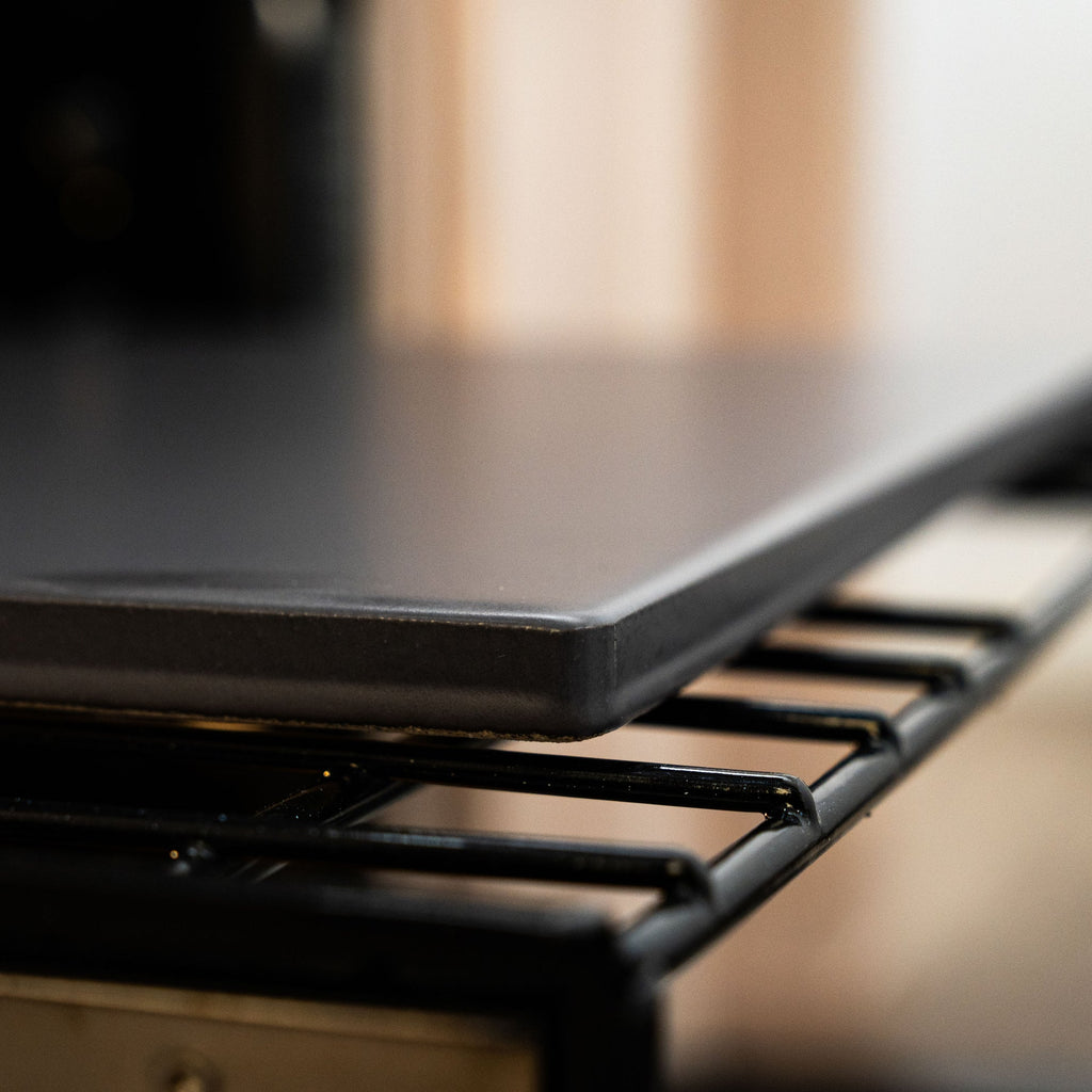 Glazed Cordierite Rectangle Pizza Stone in Grey