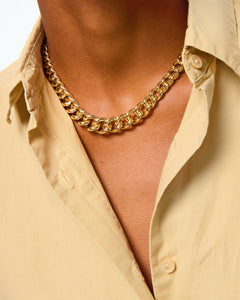 The Graduated Link Necklace in Gold
