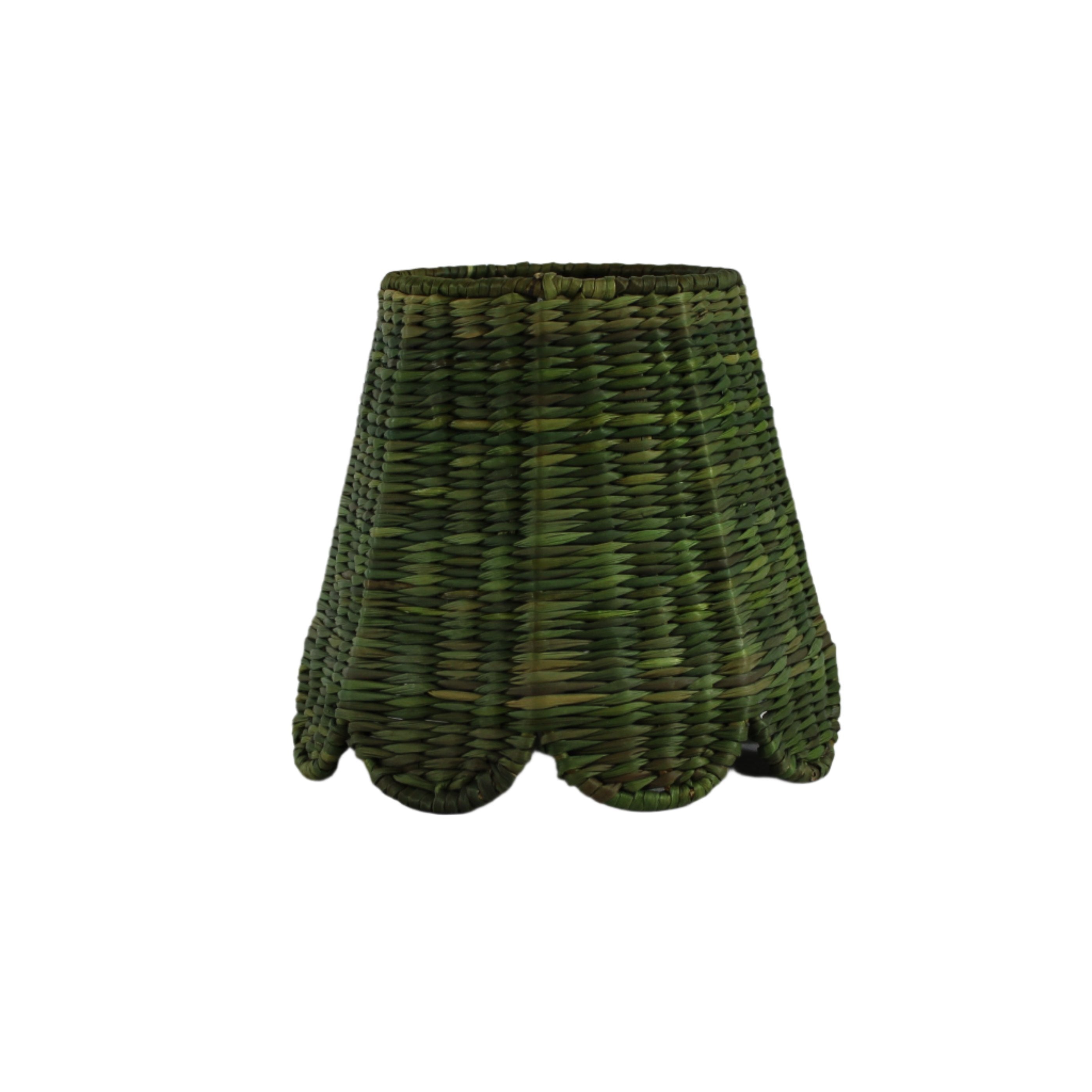 Small Seagrass Shade Cover Scalloped in Bancha Green