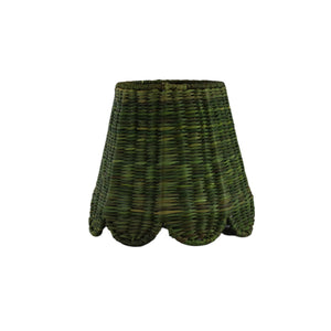Small Seagrass Shade Cover Scalloped in Bancha Green