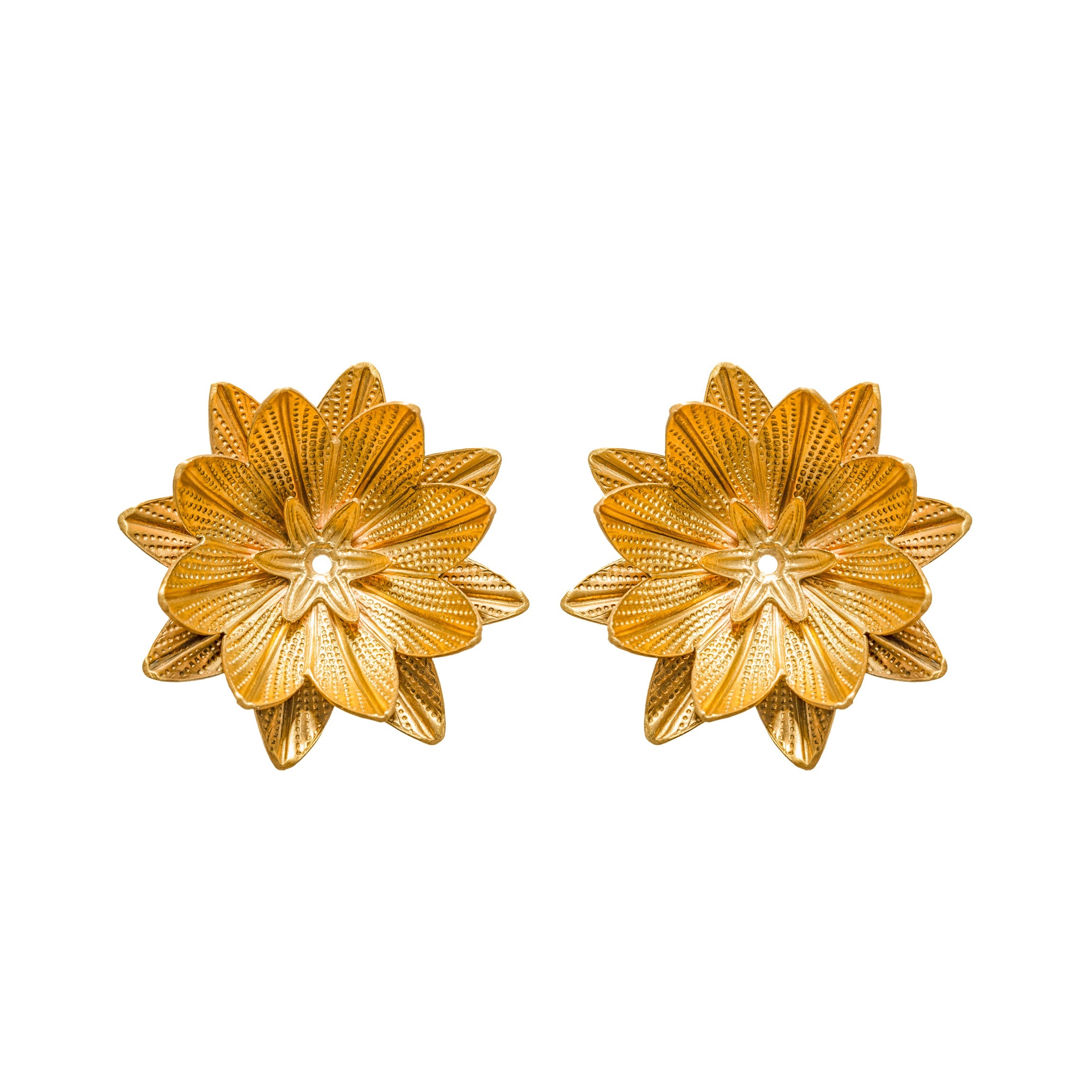 Gold Cereus Earrings