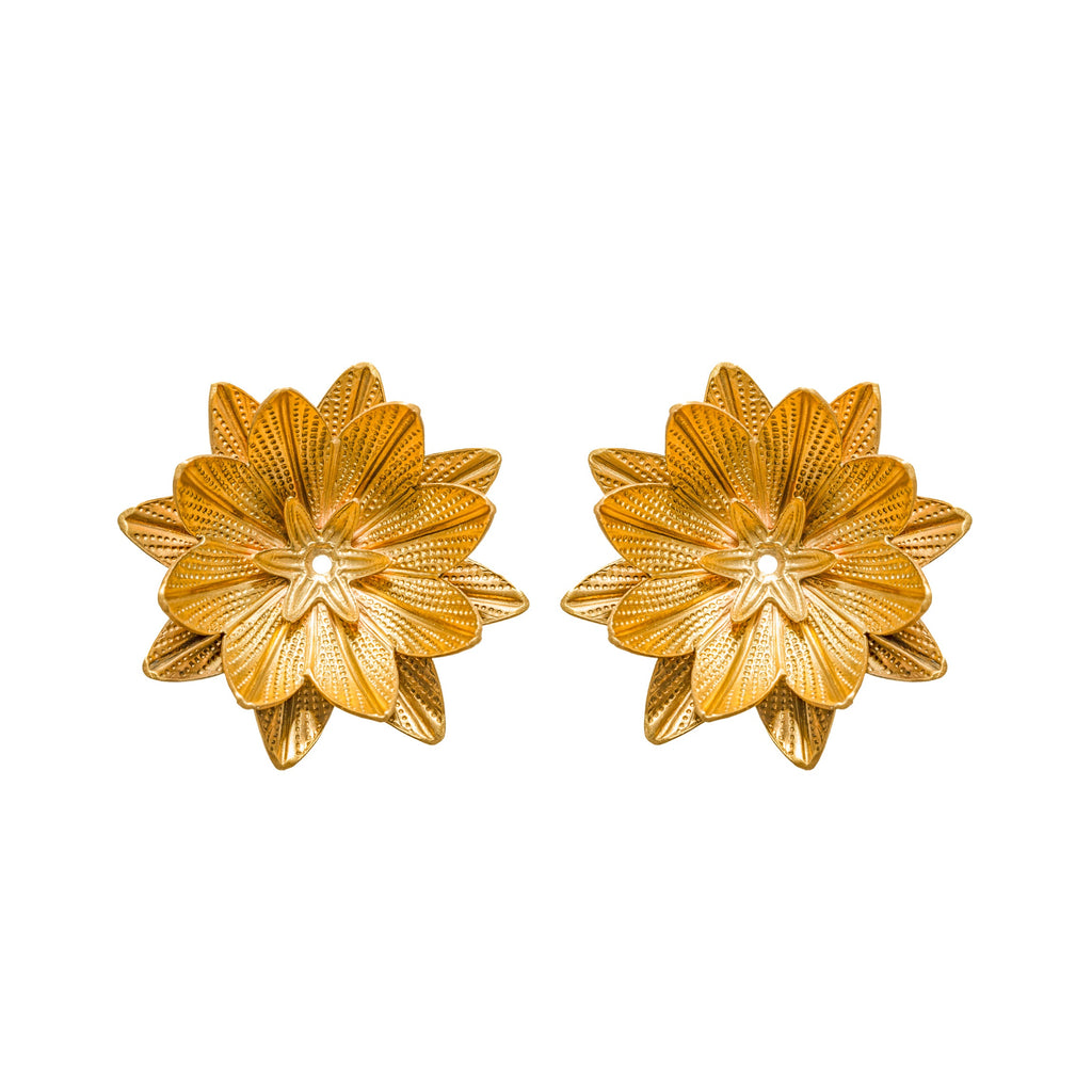 Gold Cereus Earrings