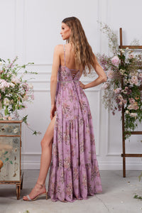 The Gwen Dress in Lilac Tapestry Rose