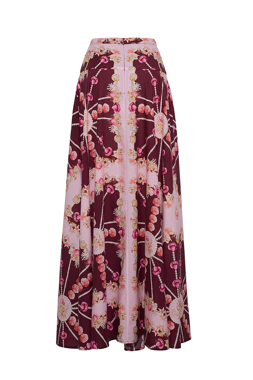 Gabriella Skirt in Seashell Scarf Blush