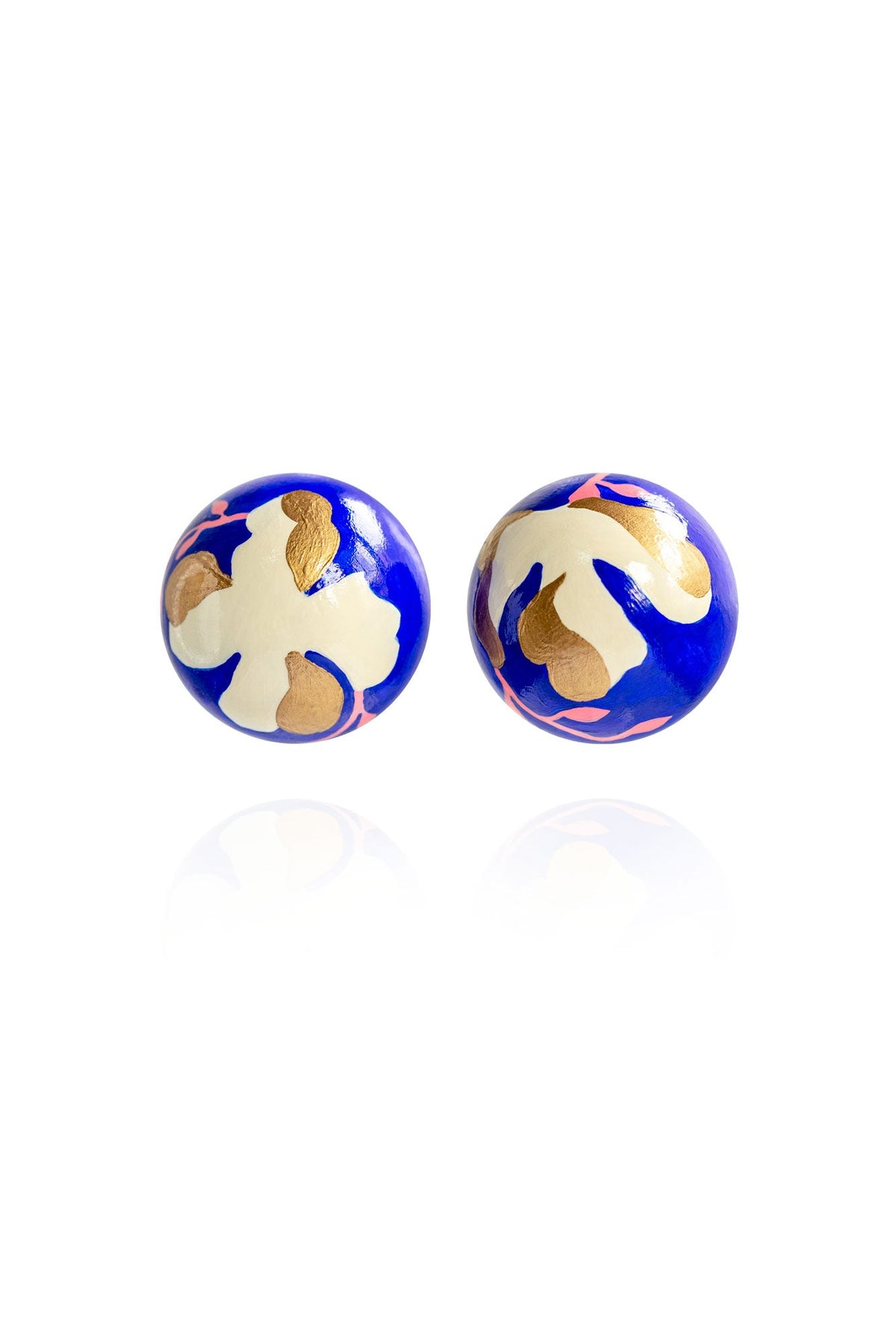 Gaia Floral Earrings in Ultramarine Lily