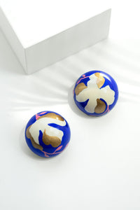 Gaia Floral Earrings in Ultramarine Lily